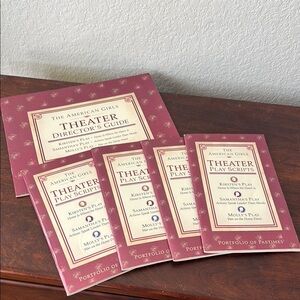 The American Girls Collection Portfolio of Pastimes Theater play scripts set